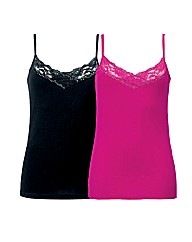 Joanna Hope Pack of Two Jersey Vests