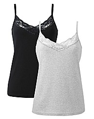 Joanna Hope Pack of Two Jersey Vests