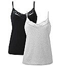 Joanna Hope Pack of Two Jersey Vests