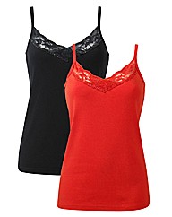 Joanna Hope Pack of Two Jersey Vests