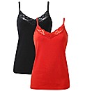 Joanna Hope Pack of Two Jersey Vests
