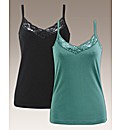 Joanna Hope Pack of Two Jersey Vests