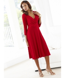Joanna Hope Cross Front Jersey Dress