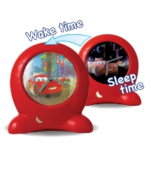 Cars 2 Go Glow Clock