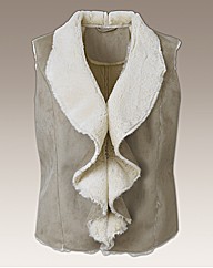 Changes By Together Mock Suede Gilet