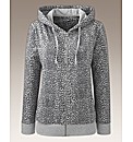 Joanna Hope Print Jersey Hooded Top