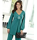 Joanna Hope Stud Trim Jersey Tunic