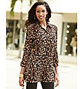 Joanna Hope Animal Print Crushed Blouse
