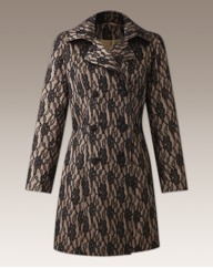 Joanna Hope Contrast Lace Coat