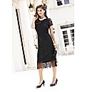 Joanna Hope Fringe Detail Lace Dress