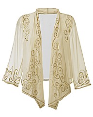 Joanna Hope Beaded Waterfall Jacket