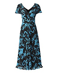 Joanna Hope Angel Sleeve Print Dress