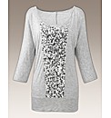 Joanna Hope Sequin Trim Jersey Jumper
