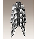 Joanna Hope Stripe Waterfall Cardigan