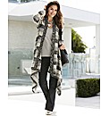 Joanna Hope Stripe Waterfall Cardigan