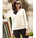 Joanna Hope Textured Jersey Top