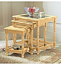 Deluxe Nest Of Glass Top Tables