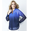 Ombre Blouse with Camisole