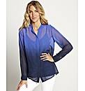 Ombre Blouse with Camisole