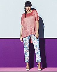 Glitter Open Knit Top Jumper