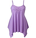 Asymmetric Lace Trim Camisole