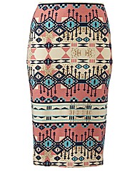 Printed Tube Skirt Length 27in