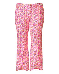 Print Slim Leg Trousers