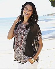 Printed Blouse with Cami
