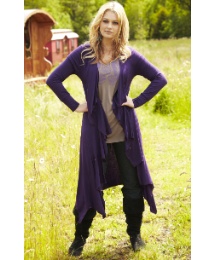 Maxi Jersey Waterfall Shrug Cardigan