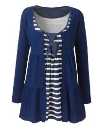 Versatile Tiered Jersey Cardigan