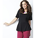Peplum Jersey Top Longer Length