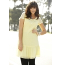 Lace Trim Crochet Tunic Dress