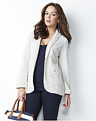 Petite Spot Print Jersey Blazer