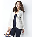 Petite Spot Print Jersey Blazer