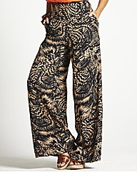 Petite Print Palazzo Trousers