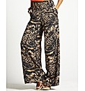 Petite Print Palazzo Trousers