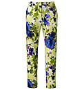 Cropped Floral Print Trousers