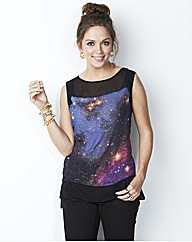 Galactic Print Vest Top