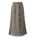 Animal Print Column Skirt