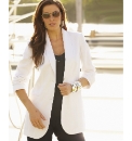 Single Breasted White Blazer