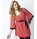Contrast Kimono Sleeve Tunic