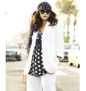 Single Breasted White Blazer