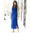 Colour Block Side Split Maxi Dress
