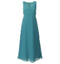 Colour Block Side Split Maxi Dress