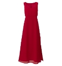 Colour Block Side Split Maxi Dress