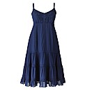 Crochet Trim Tiered Dress