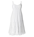 Crochet Trim Tiered Dress