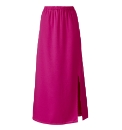 Side Split Maxi Column Skirt
