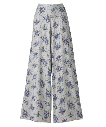 Tall Print Palazzo Trousers Length 34in