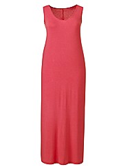 Sleeveless Jersey Maxi Dress